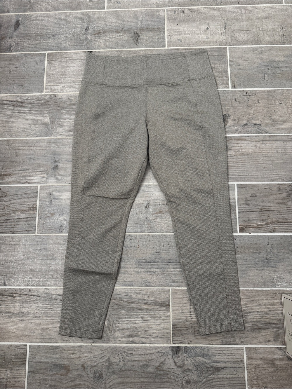 Athleta Herringbone Chevron Tight in Heathered Gray